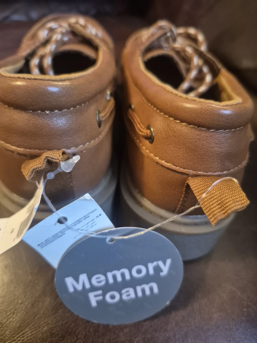 GAP Kids Brown Memory Foam Boat Shoes